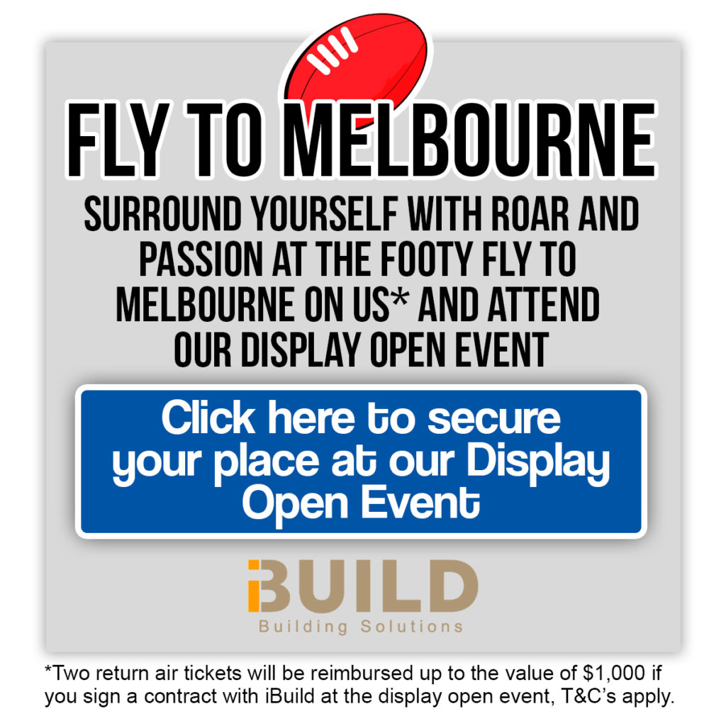 iBuild Display Homes Melbourne Open Event Fly to Melbourne Footy