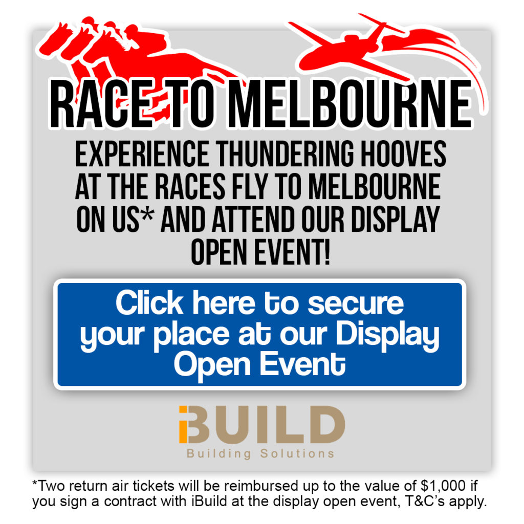 iBuild Display Homes Melbourne Open Event Fly to Melbourne Races